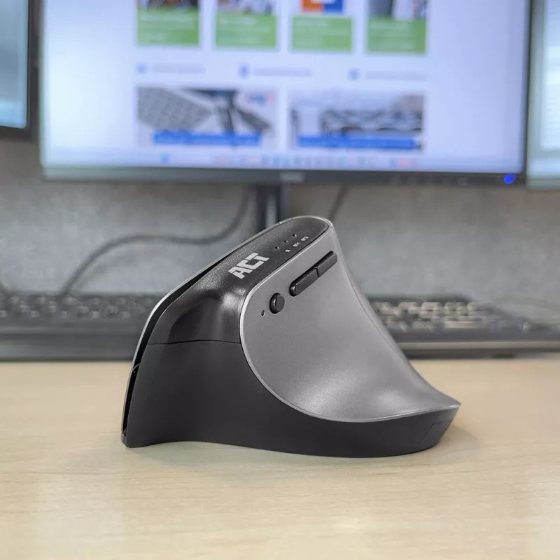 ACT Bezdrôtová ergonomická myš s Bluetooth a USB-C/USB-A
