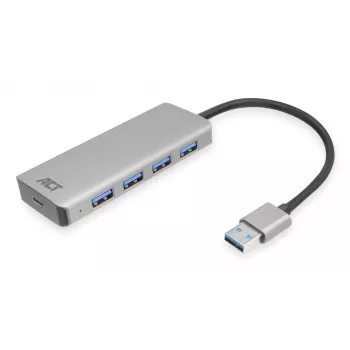 USB Hub ACT AC6121 Type-A 5000 Mbit/s hliník