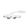 ACT USB Hub 4 port USB-A flexibilný USB 3.2 Gen 1 biely 480 Mbit/s