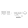 USB Hub ACT AC6215 480 Mbit/s čierny