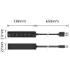 USB Hub ACT AC6215 480 Mbit/s čierny