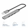 ACT AC6225 USB 2.0 Hub 480 Mbit/s sivý hliník