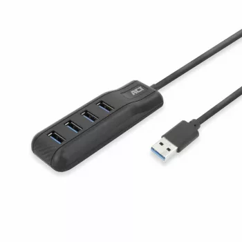 ACT AC6320 Rozhranie Hub USB 3.2 Gen 1 (3.1 Gen 1) Type-A 5000 Mbit/s čierny