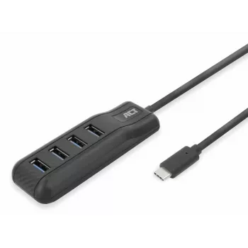 ACT AC6420 Rozhranie Hub USB 3.2 Gen 1 (3.1 Gen 1) Type-C 5000 Mbit/s čierny