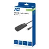 ACT AC6420 Rozhranie Hub USB 3.2 Gen 1 (3.1 Gen 1) Type-C 5000 Mbit/s čierny