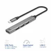 USB Hub ACT AC6425 Type-C 5000 Mbit/s hliník sivý