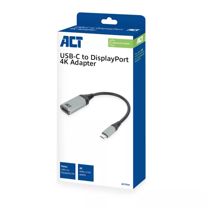 USB-C na DisplayPort adaptér ACT AC7030