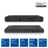 ACT USB-C dokovacia stanica 4K, pre 2 alebo 3 HDMI/DisplayPort monitory, DisplayLink
