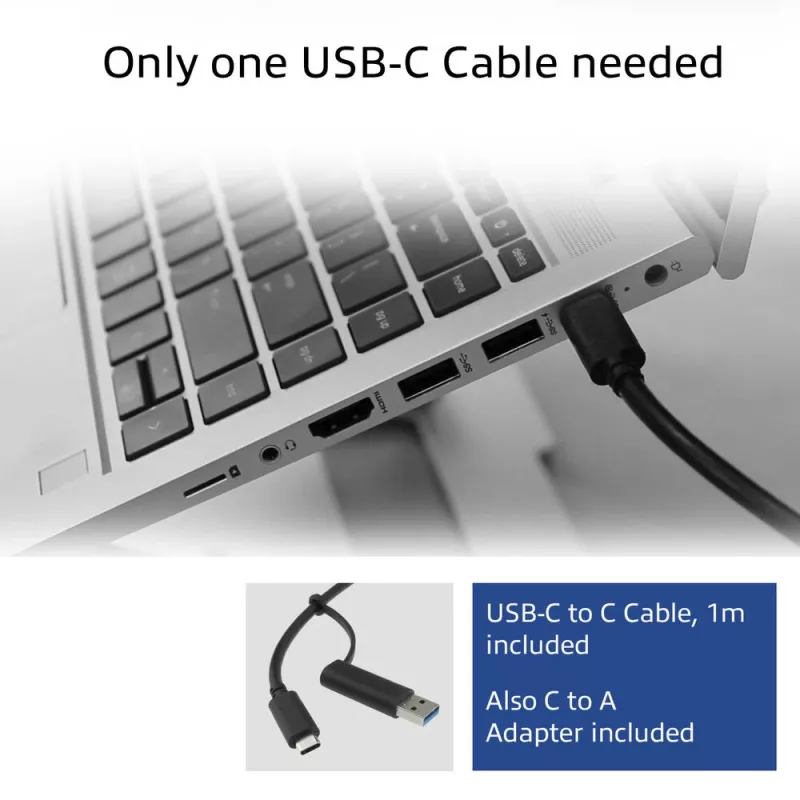 ACT USB-C dokovacia stanica 4K, pre 2 alebo 3 HDMI/DisplayPort monitory, DisplayLink