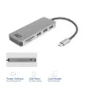 ACT USB-C Hub 3.0, 3x USB-A, čítačka kariet, PD priechod