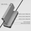 ACT USB-C Hub 3.0, 3x USB-A, čítačka kariet, PD priechod