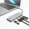 ACT USB-C Hub 3.0, 3x USB-A, čítačka kariet, PD priechod