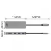 ACT USB-C Hub 3.0, 3x USB-A, čítačka kariet, PD priechod