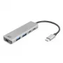 ACT AC7072 USB 3.2 Gen 1 Type-C Hub 5000 Mbit/s čierna sivá
