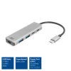 ACT AC7072 USB 3.2 Gen 1 Type-C Hub 5000 Mbit/s čierna sivá