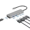 ACT AC7072 USB 3.2 Gen 1 Type-C Hub 5000 Mbit/s čierna sivá