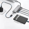 ACT AC7072 USB 3.2 Gen 1 Type-C Hub 5000 Mbit/s čierna sivá