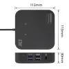 ACT Univerzálna USB-C dokovacia stanica 4K, pre 2 HDMI/DisplayPort monitory, DisplayLink, kompaktný dizajn