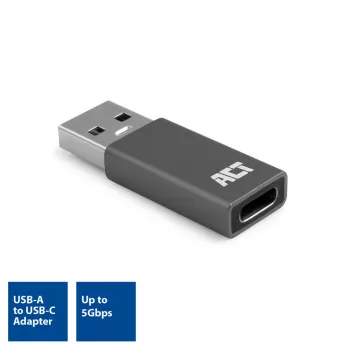 USB-A na USB-C adaptér ACT AC7375 sivý