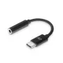 Audio kábel ACT AC7380 0,11 m 3,5 mm konektor samica USB Type-C konektor samec čierny