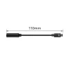 Audio kábel ACT AC7380 0,11 m 3,5 mm konektor samica USB Type-C konektor samec čierny