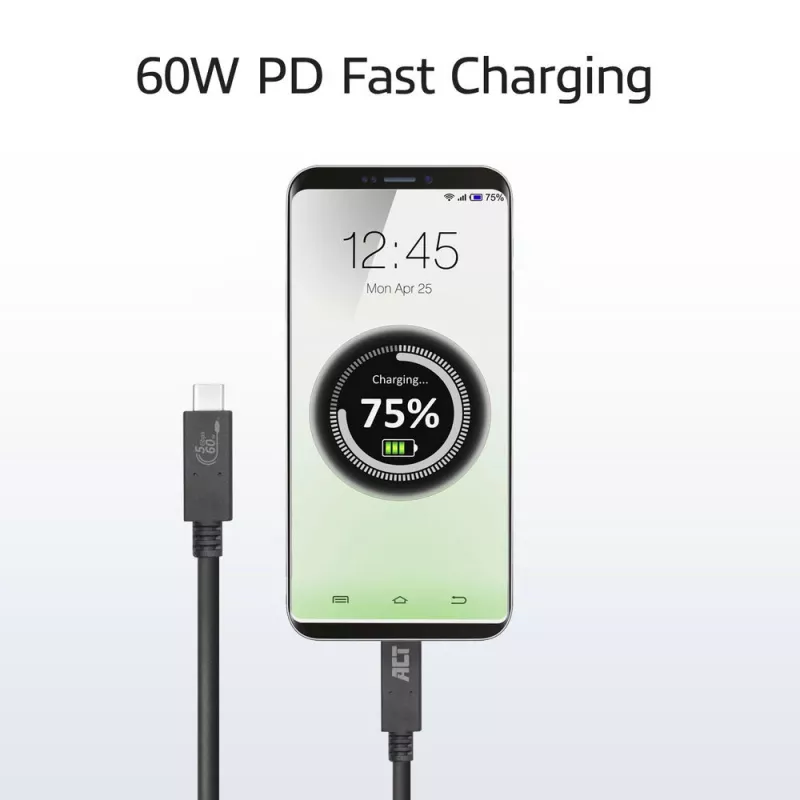 ACT USB 3.0 kábel USB-C USB-IF certifikovaný 1 meter 5 Gbit/s