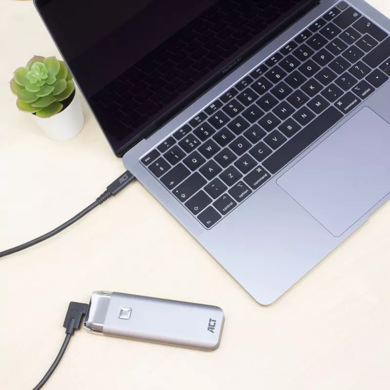 ACT USB 3.0 uhlový kábel USB-C 2 metre 5 Gbit/s čierny