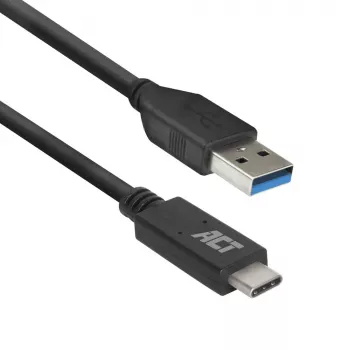 ACT USB 3.0 kábel USB-A na USB-C 1 meter 5 Gbit/s čierny