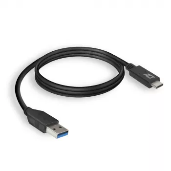 ACT USB 3.0 kábel USB-A na USB-C 1 meter 5 Gbit/s čierny