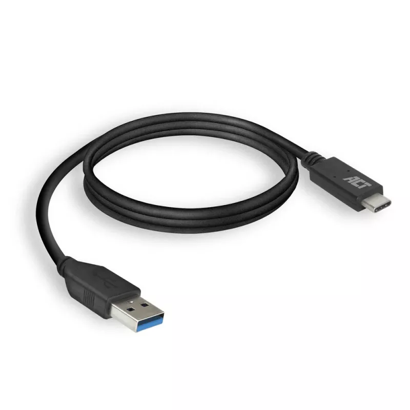 ACT USB 3.0 kábel USB-A na USB-C 1 meter 5 Gbit/s čierny