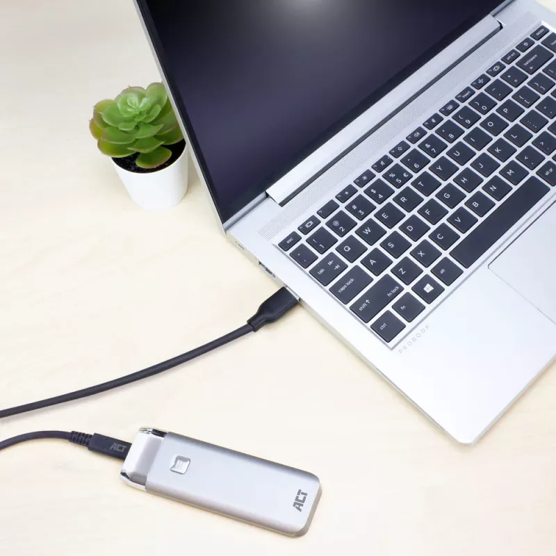 ACT USB 3.0 kábel USB-A na USB-C 1 meter 5 Gbit/s čierny
