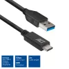 ACT USB 3.0 kábel USB-A na USB-C 2 metre 5 Gbit/s čierny