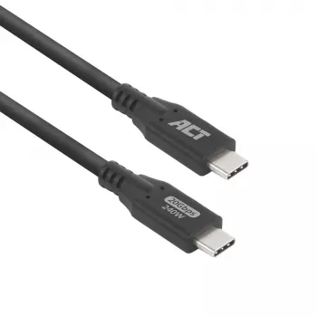 ACT USB4 20Gbps 240W USB Type-C kábel 1 meter čierna