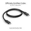 ACT USB4® 40Gbps 240W USB Type-C® kábel, USB-IF certifikovaný, 0,8 metra