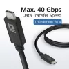 ACT USB4® 40Gbps 240W USB Type-C® kábel, USB-IF certifikovaný, 0,8 metra