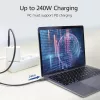 ACT USB4® 40Gbps 240W USB Type-C® kábel, USB-IF certifikovaný, 0,8 metra