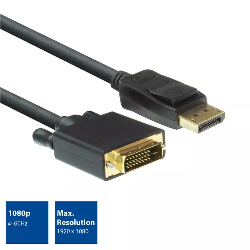DisplayPort na DVI adaptérový kábel ACT AC7505 1,8 m