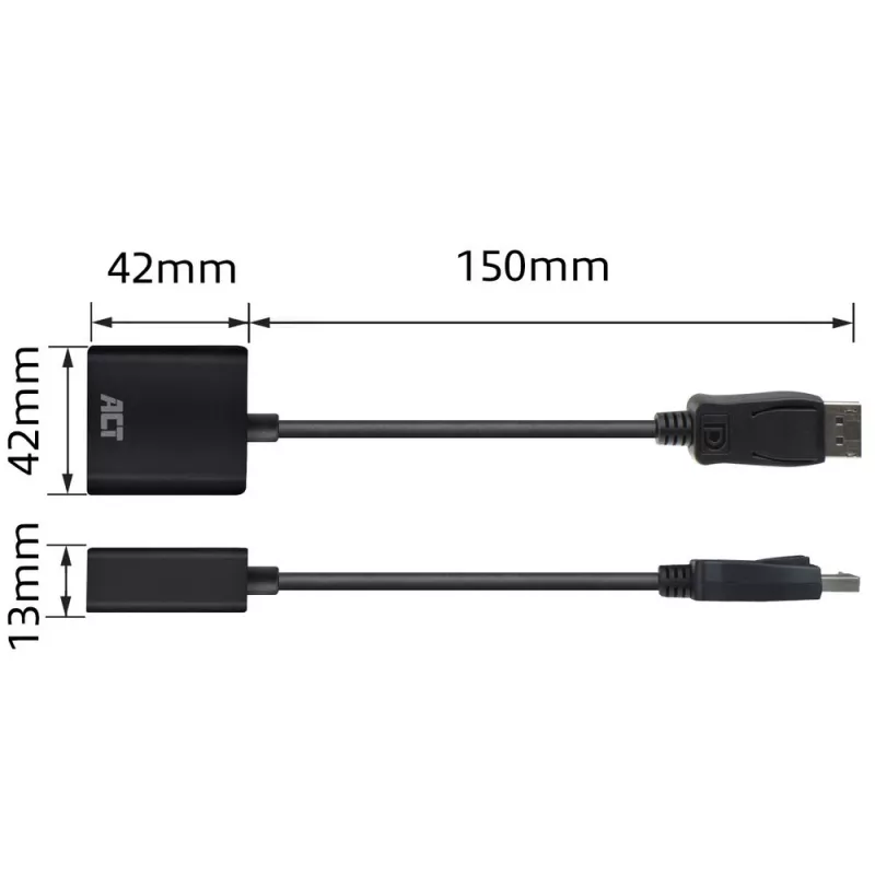 DisplayPort na VGA adaptér ACT AC7515