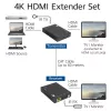 AV vysielač a prijímač ACT 4K HDMI 2.0 Extender set cez CAT6 UTP s podporou IR, 60 metrov