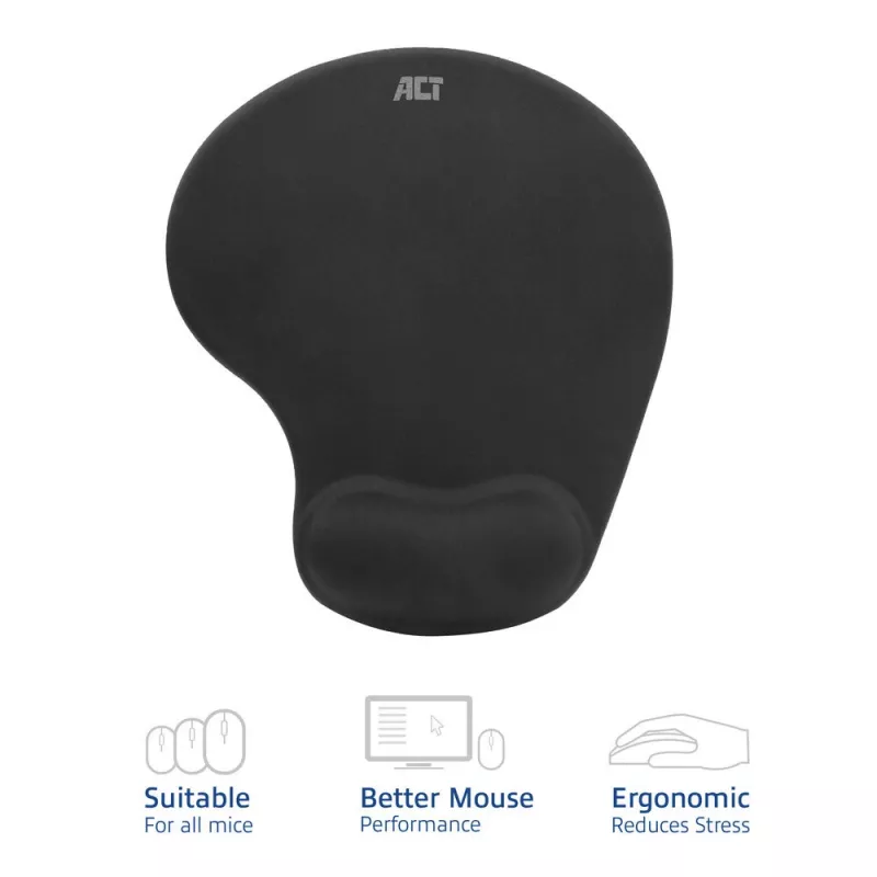 Podložka pod myš ACT Ergonomic AC8010 s opierkou zápästia