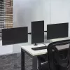 ACT AC8303 stolový držiak pre tri monitory, do 27 palcov, svorka / priechodná montáž, čierny