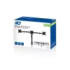 ACT AC8303 stolový držiak pre tri monitory, do 27 palcov, svorka / priechodná montáž, čierny
