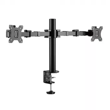 ACT rameno na dva monitory Office Solid Pro – svorka/prevlečná montáž – 12 kg – 10–32 palcov