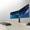 ACT rameno na dva monitory Office Solid Pro – svorka/prevlečná montáž – 12 kg – 10–32 palcov