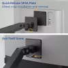ACT AC8341 rameno pre jeden monitor s držiakom na notebook Office Premium, plynová pružina, montáž na stĺp