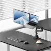 ACT AC8341 rameno pre jeden monitor s držiakom na notebook Office Premium, plynová pružina, montáž na stĺp