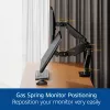 ACT AC8342 rameno pre dva monitory Office Premium, plynová pružina, 2 monitory