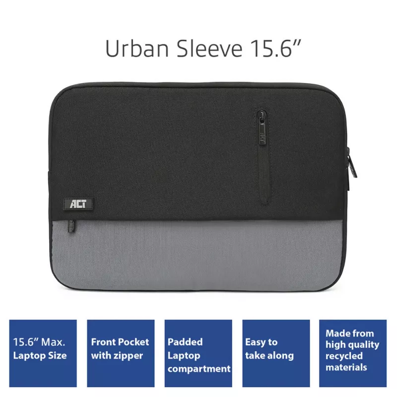 Puzdro na notebook ACT Urban 15,6 inch jednofarebné