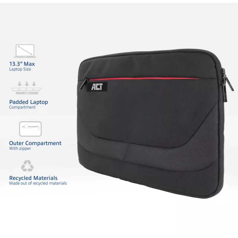 Puzdro ACT Suburb na notebook 13,3 inch z recyklovaných plastových fliaš