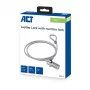 Bezpečnostný zámok na notebook ACT AC9015 kombinovaný strieborný